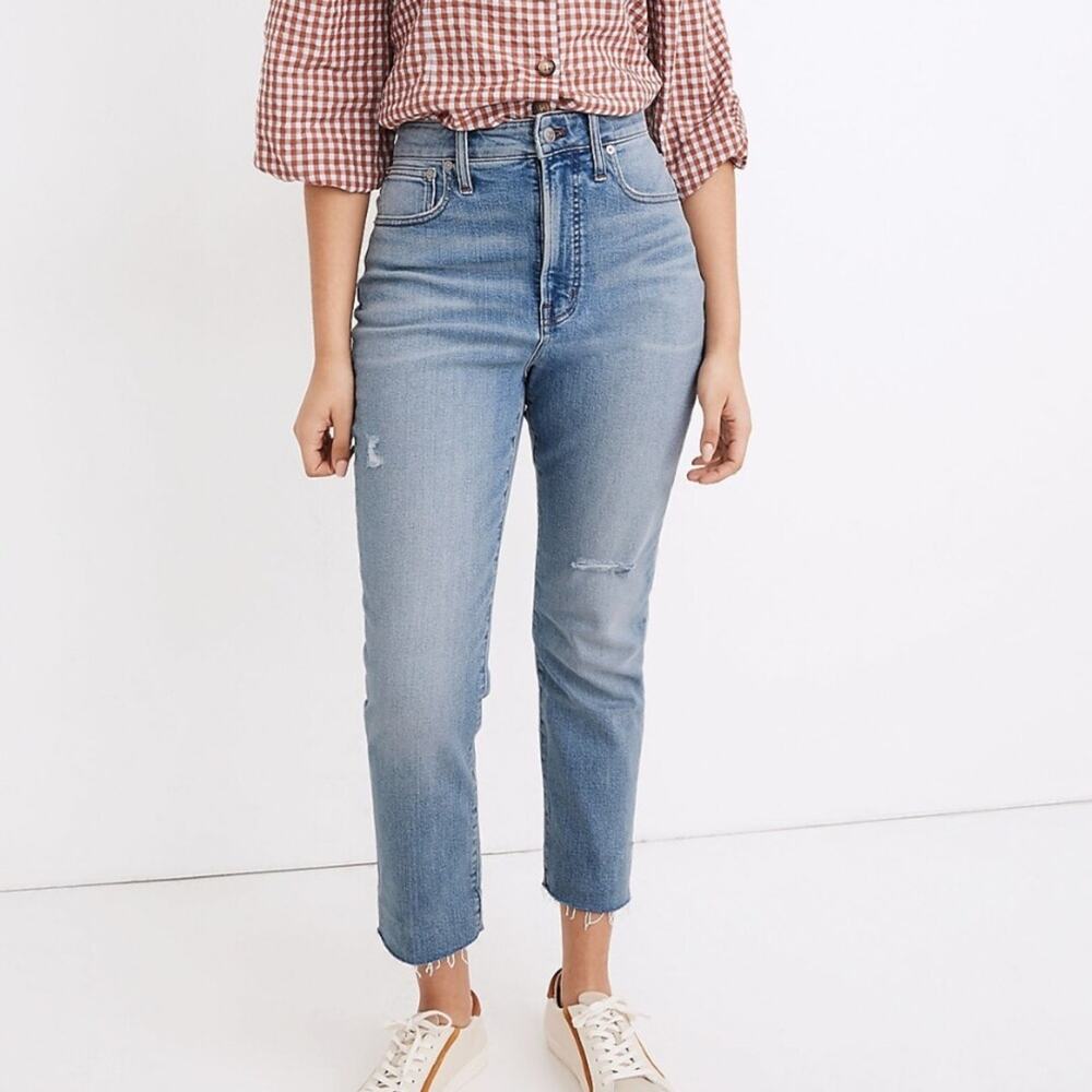 Madewell The Curvy Perfect Vintage Jeans in Coffey Wash Worn-In Edition